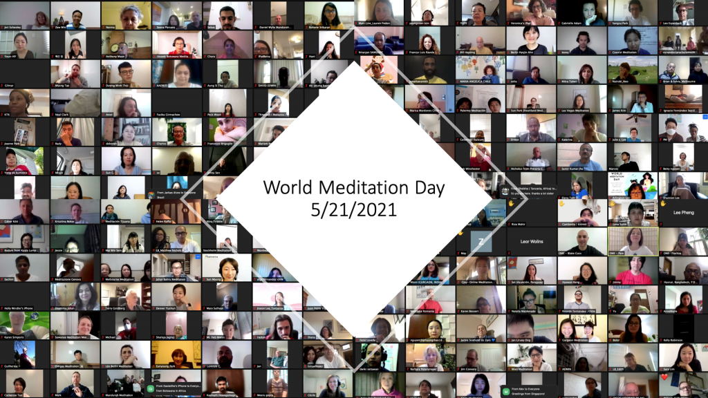 many people attended world meditation day